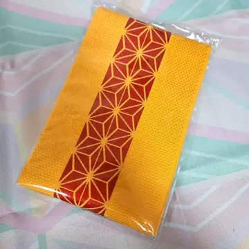 반폭 오비 코부쿠로 오비 옐로우 컬러 빨간색