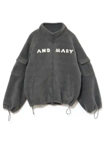 andmary 메리 로고 플리스 재킷