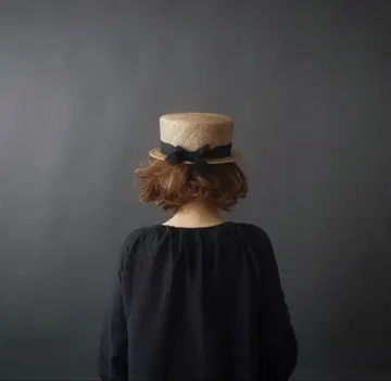 카와무라 모자점 루리 밀짚모자 커피 염색