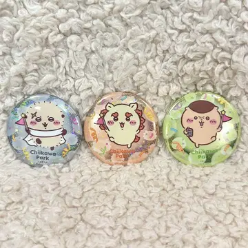 치이카와 파크 트레이딩 홀로그램 캔뱃지 (3종)