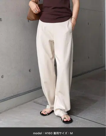 분또 커브 팬츠 아이보리 M