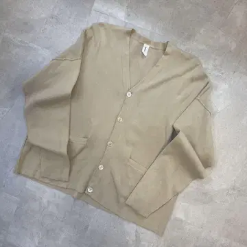 MEIAS 메이아스 Cotton Smooth Wide V Cardigan