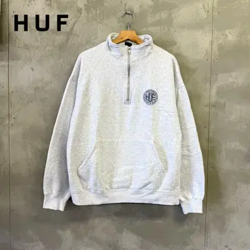 HUF 하프 지퍼 맨투맨 트레이닝복 하프
