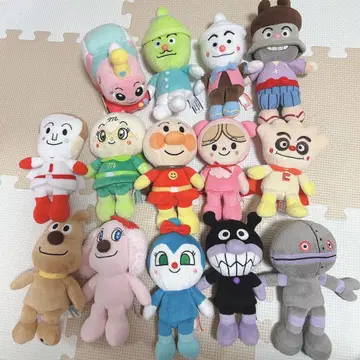 호빵맨 봉제 인형 묶음 판매 14개 + 2개