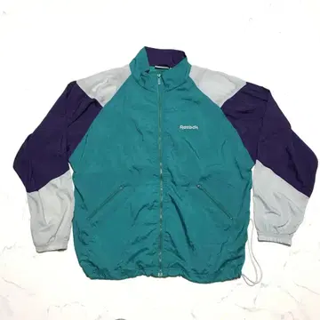 구제 의류 나일론 블루종 reebok L 루즈핏 와이드 실루엣