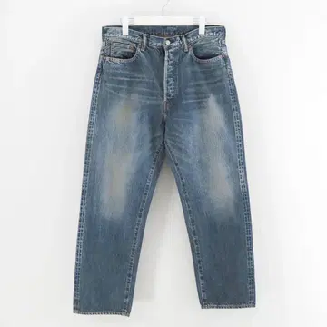 A.PRESSE Washed Denim Wide Pants 32 x 28