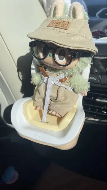 봉제 인형용 드라이브 시트 LABUBU용 의자 라부부