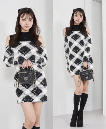 샤기 니트 다리치