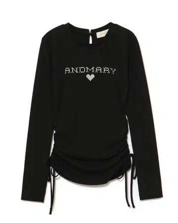 Andmary Dot mary 로고 탑 블랙