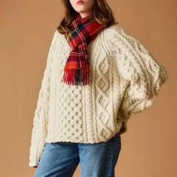 THE SHINZONE 신존 ARAN KNIT 화이트