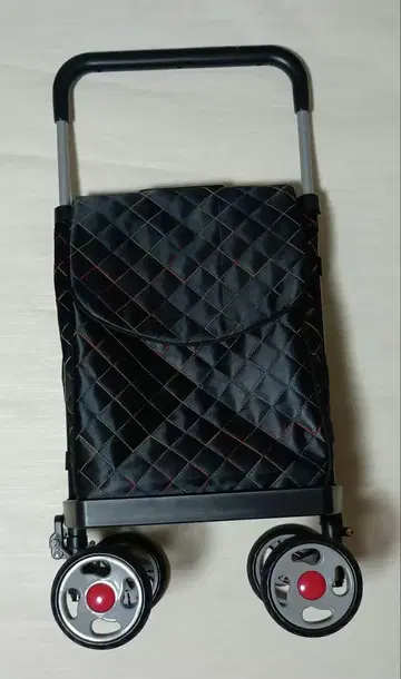 새상품급 쇼핑 카트 사륜 수동 외 포켓 부착