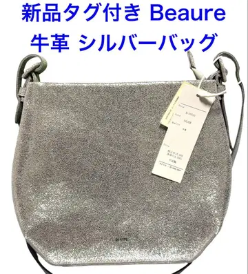 택 포함 미사용 새상품 Beaure 비우레 소가죽 가죽 숄더백