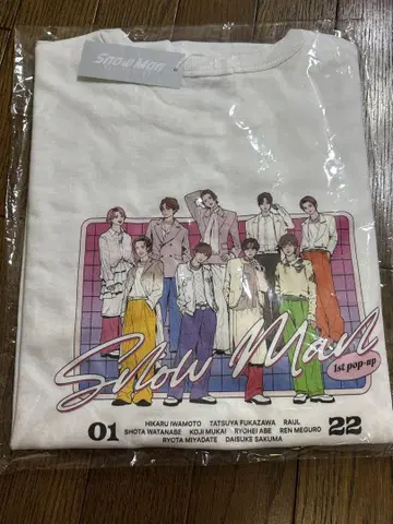 Snow Man 1st POP-UP 셔츠 화이트 M 사이즈