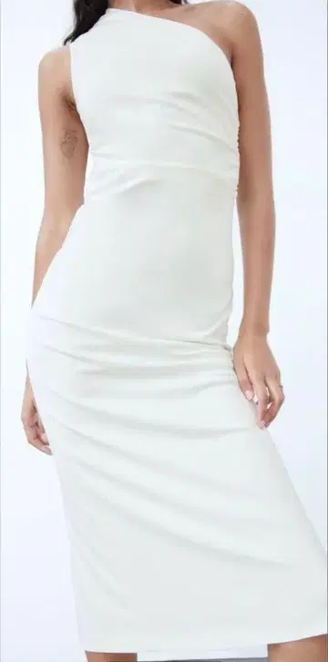 새상품 ZARA 비대칭 미디 원피스