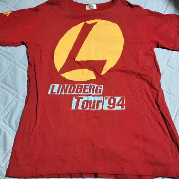 구제 의류 빈티지 LINDERG Tour'94 린드버그 T셔츠 빨간색
