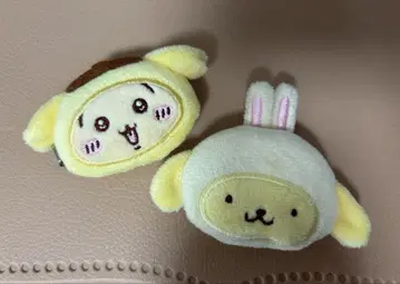 산리오 치이카와 (먼작귀) 봉제 인형풍 헤어 클립 2개 세트