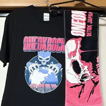 원오크 머플러 타월 T셔츠 ONE OK ROCK 라이브 DETOX