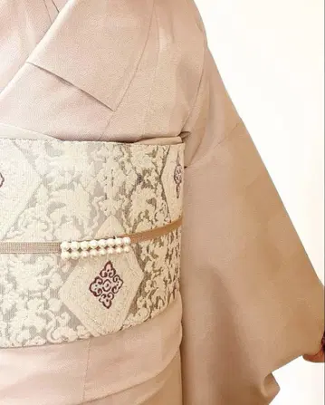 후쿠로 오비 능 직물 조개 보라 염색