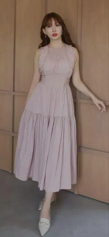 Herlipto Viera Pintuck Tiered Dress