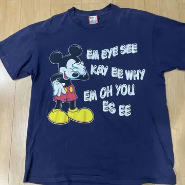 90s 미키 빈티지 t셔츠