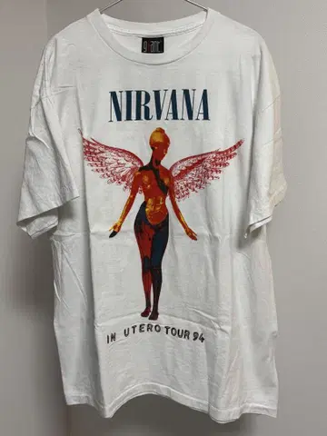 NIRVANA IN UTERO 투어 1994 셔츠 XL