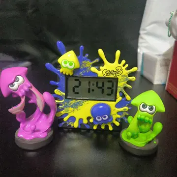 스플래툰 스플래툰2 스플래툰3 탁상 시계 amiibo 묶음 판매