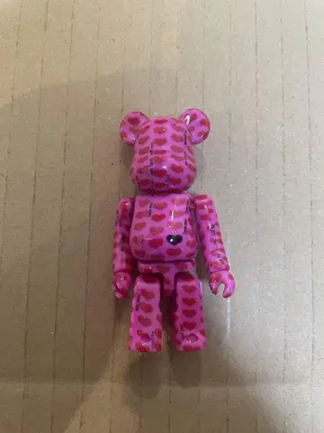BE@RBRICK 핑크 하트 100%