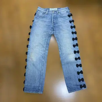Tu es mon TRESOR 리본 데님 투에모 트레조아
