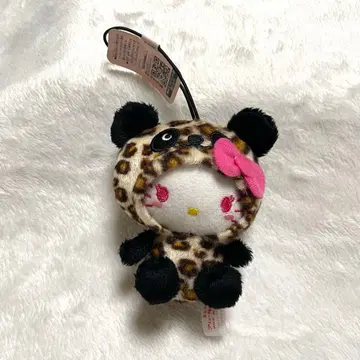 헬로키티 팬더키티 핑크 레오파드 스트랩 마스코트