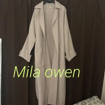 아이보리 롱 코트 Mila owen