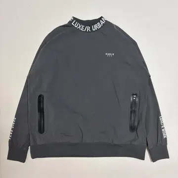 LUXE/R 남성용 골프 코튼 나일론 풀오버 모크넥