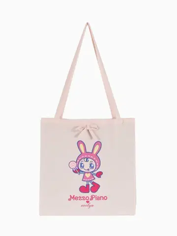 에블린 메조피아노 콜라보 베리에짱 토트백 핑크