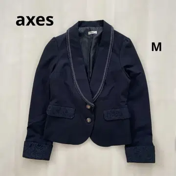 axes 자켓 리본 레이스 액시 테일러드 자켓 자수