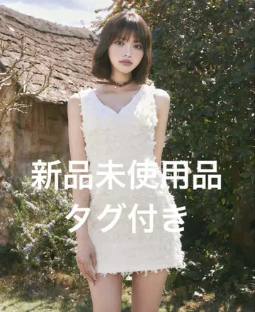 Darich 트위드 프린지 미니 원피스 프리 사이즈
