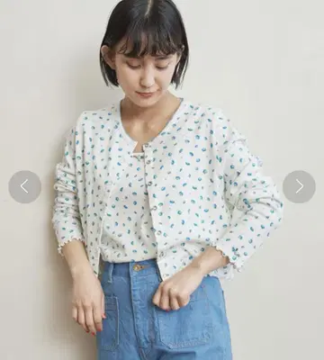 child woman 꽃무늬 가디건