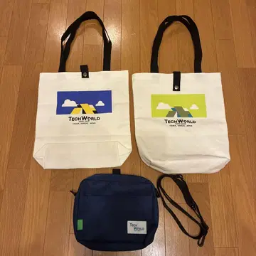 오사카 간사이 만박 테크 월드 토트백 2개와 2way 백
