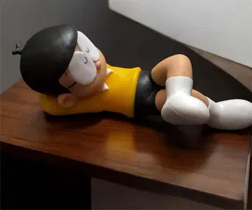 낮잠 자는 진구(노비타) 피규어 소프트 비닐 도라에몽