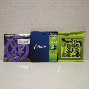 일렉 기타 줄 3세트 엘릭서 다다리오 어니볼