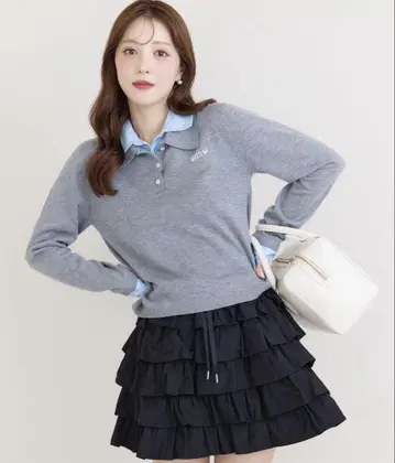 eimy istoire 더블 컬러 디자인 니트