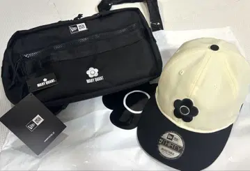 말리크와 뉴에라 콜라보 힙색 캡 화이트 블랙