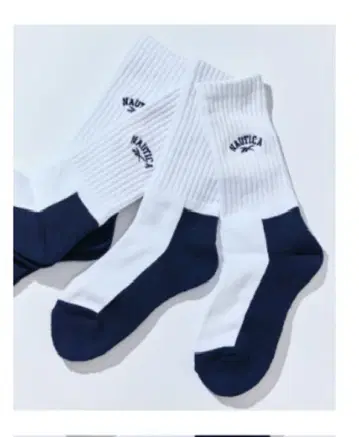 노티카 x 리복 3팩 더블 네임 원포인트 자수 리브 삭스