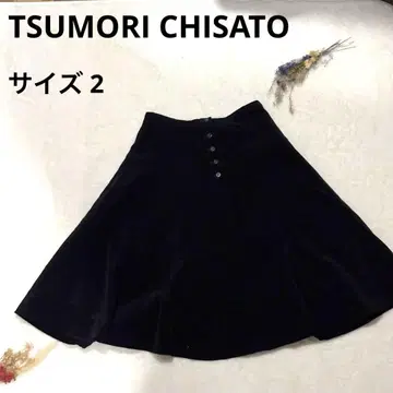 TSUMORI CHISATO 츠모리치사토 사이즈 2 코듀로이 블랙