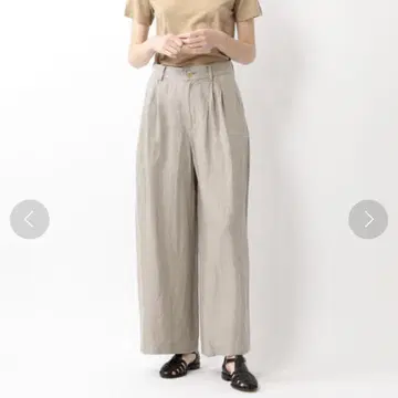 스티븐 앨런 린넨 와이드 팬츠 린넨 100% Steven Alan