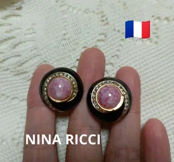 NINA RICCI 유리 스톤 부착 귀찌