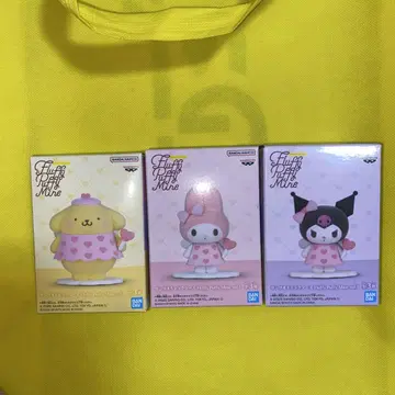산리오 캐릭터즈 Fluffy Puffy Mine 3종 세트