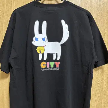 L 새상품 CITY THE ANIMATION 미미네코 디자인 티셔츠
