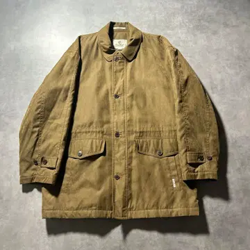 Troy Bone 빈티지 하프 코트 스웨이드 느낌 베이지 자켓