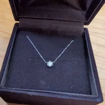 실버 다이아몬드 목걸이 0.263ct