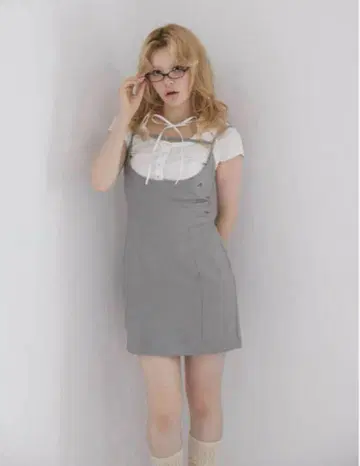 Betty layered dress ANDMARY 그레이