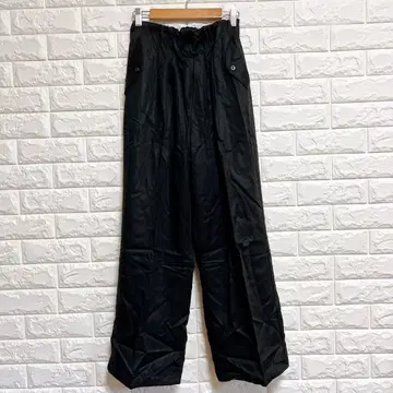 ANTGAUGE [ S ] 일본제 와이드 팬츠 블랙 텐셀 오피스